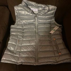 Calvin Klein Silver Puffer Vest
